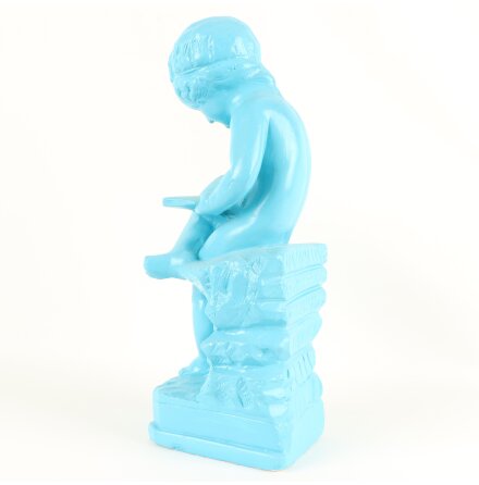 Turkos staty i metall