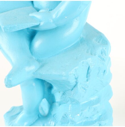 Turkos staty i metall