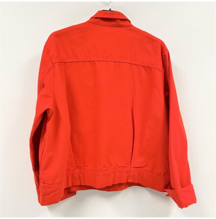 Lindex - Rd denimjacka/denimskjorta - stl. L
