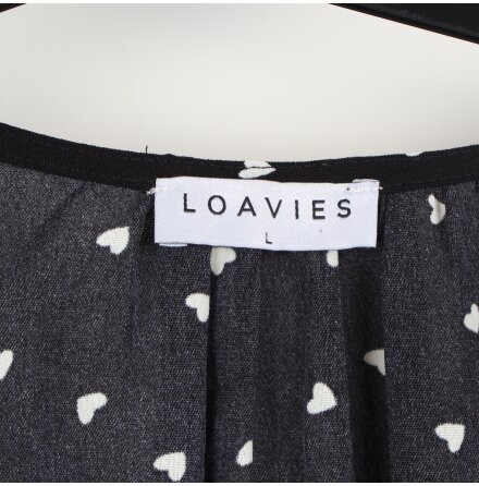 Loavies - L�ng�rmad crop top med knappar - stl. L
