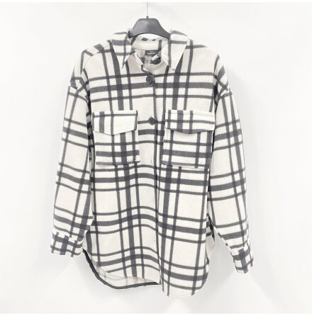 Kappahl - Rutig skjortjacka - stl. S