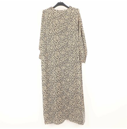 Arket - Leopardmnstrad klnning - stl. 38