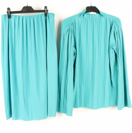 Carin Wester - Turkos kjol &amp; blus - stl. 36/38