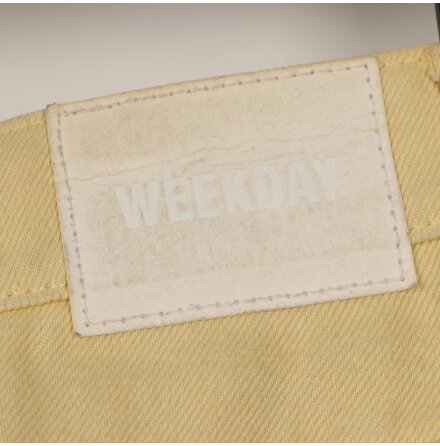 Weekday - Gul jeanskjol - stl. 38
