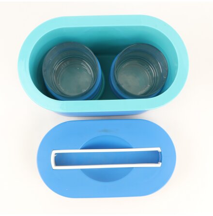 Tupperware - Ishink med ist�ng, 4st glas och 4st underl�gg