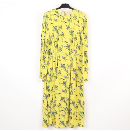 H&amp;M - Gul &amp; Blommig Kl�nning - stl. 34