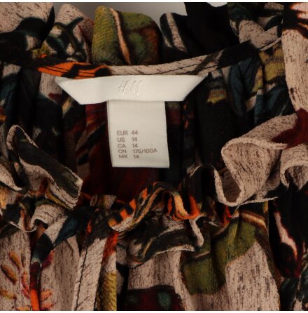 H&amp;M - Flerf�rgad kl�nning med blommigt motiv - stl. 44  