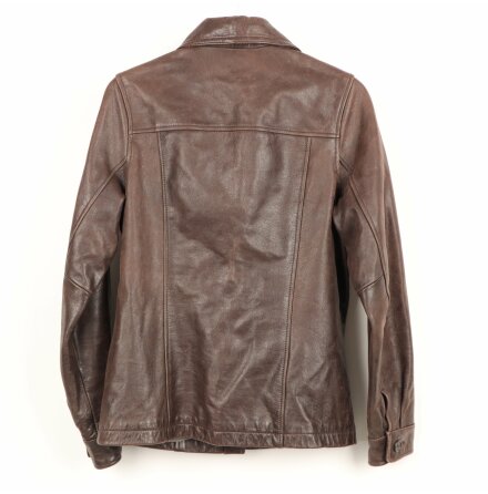 Camera Classic - �kta brun skinnjacka - stl. S