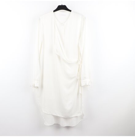 Mango - Vit omlott skjortkl�nning - stl. L