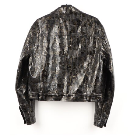 Asos - Ormskinnsm�nstrad jacka - Svart/Brun - stl. L