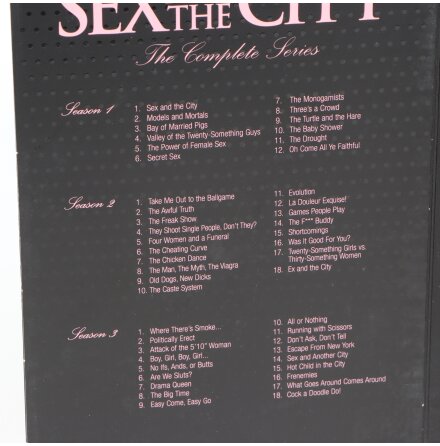DVD-Box - Sex and the city - S�song 1-3 - 8 skivor