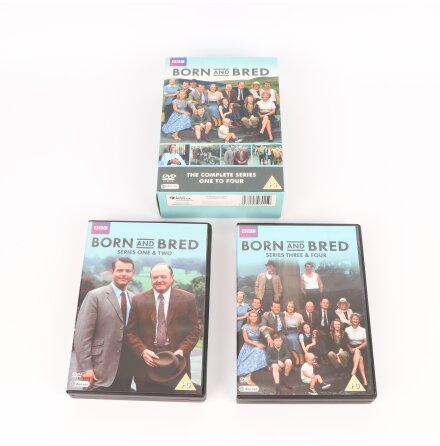 DVD-Box Brittiska P�rlor - Born and Bred - S�song 1-4 - 14 skivor