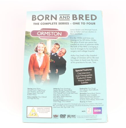 DVD-Box Brittiska P�rlor - Born and Bred - S�song 1-4 - 14 skivor