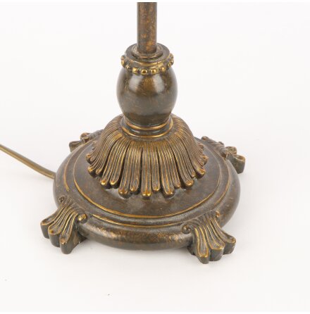 Aneta - Bordslampa med sk�rm i textil och p�rlor 