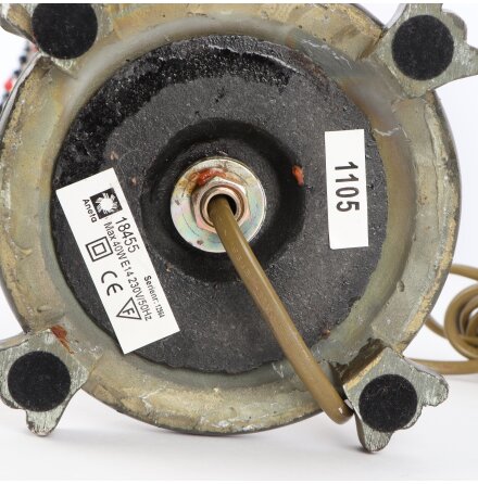 Aneta - Bordslampa med sk�rm i textil och p�rlor 