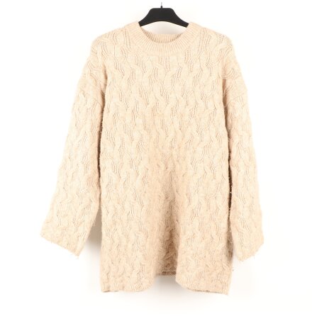 Monki - Stickad tr�ja med fl�tm�nster - stl. M