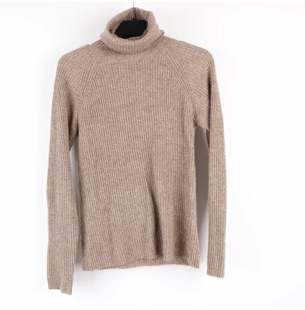 2NDDAY - Ljusbrun Stickad polotr�ja - stl. XS