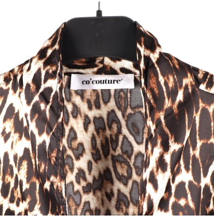Co'couture - Kimonoliknande morgonrock med leopardm�nster - stl. S