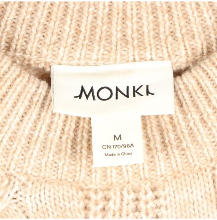 Monki - Stickad tr�ja med fl�tm�nster - stl. M