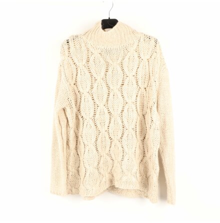H&amp;M - Vaniljvit stickad trja - Stl. M