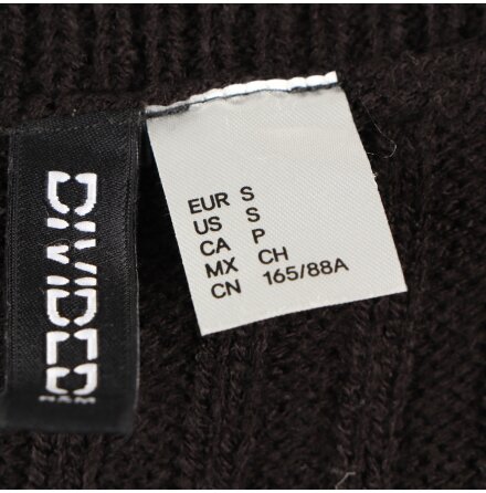 H&amp;M Divided - Svart stickad slipover - stl. S