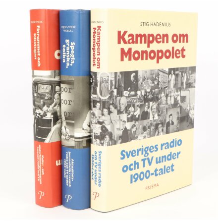Bokpaket om Radio &amp; TV - Hadenius, Nordmark m.fl - 3 st - Samh�lle &amp; Historia