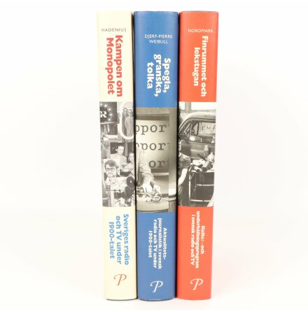 Bokpaket om Radio &amp; TV - Hadenius, Nordmark m.fl - 3 st - Samh�lle &amp; Historia