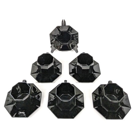 Arcoroc France - Octime - Set med 5 Kaffekoppar och 6 assietter 