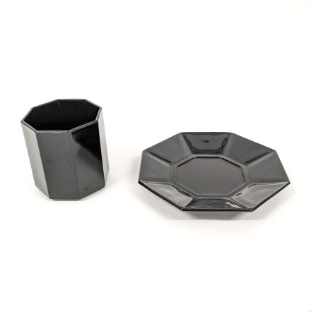 Arcoroc France - Octime - Set med 5 Kaffekoppar och 6 assietter 