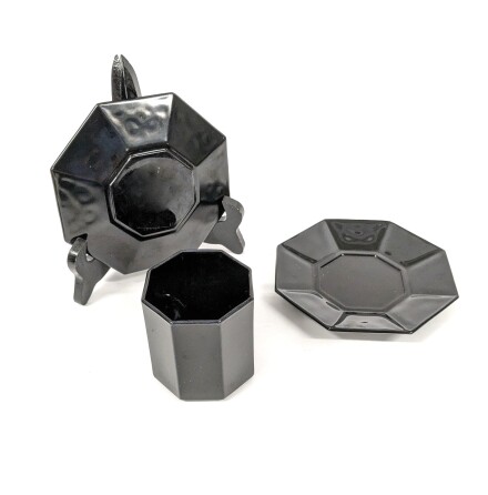 Arcoroc France - Octime - Set med 5 Kaffekoppar och 6 assietter 