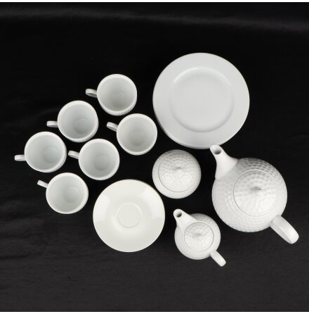 Moritz Zdekauer - 6 Koppar med fat - 6 Assietter - 1 Kaffe/te kanna - 1 Mj�lkkanna - 1 Sockersk�l