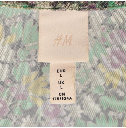 H&amp;M - Omlott kl�nning med blommor - stl. L 