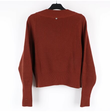 Lindex - Brun stickad trja - stl. M