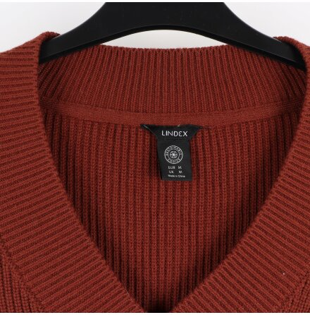 Lindex - Brun stickad trja - stl. M