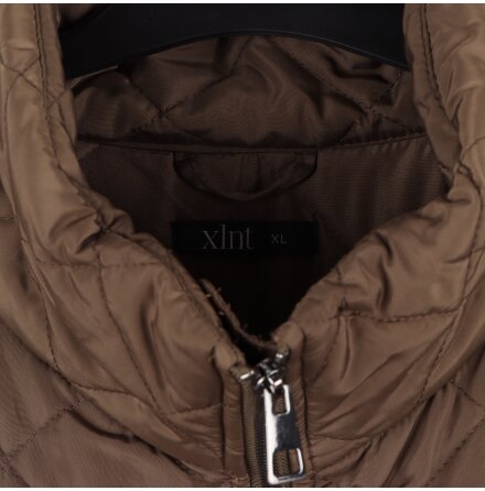 XLNT - Brun l�ng jacka - Stl. XL