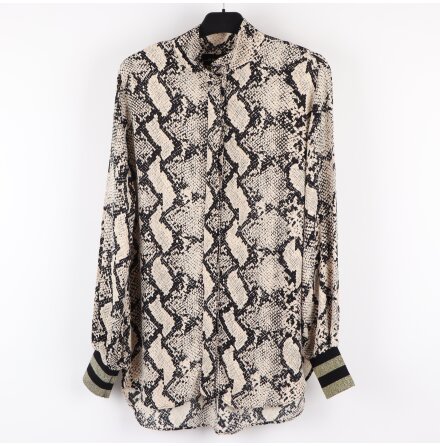 By Malene Birger - Blus med ormskinnsm�nster - stl. 38