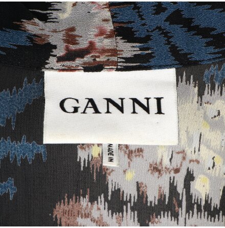 Ganni - Blus med blommigt mnster - stl. M