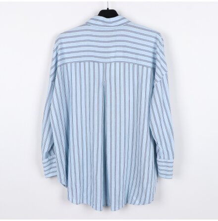 Zara - Ljusbl� randig skjorta - stl. XS