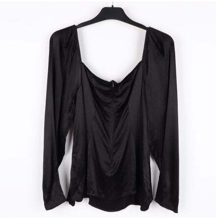 Weekday - Svart Jocelyn topp med �rm - stl. 42