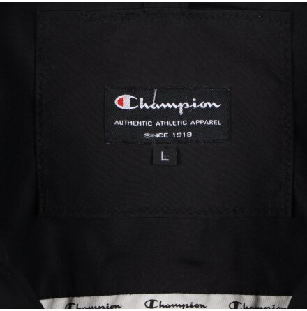 Champion - Svart dunfodrad v�st - Stl. L 