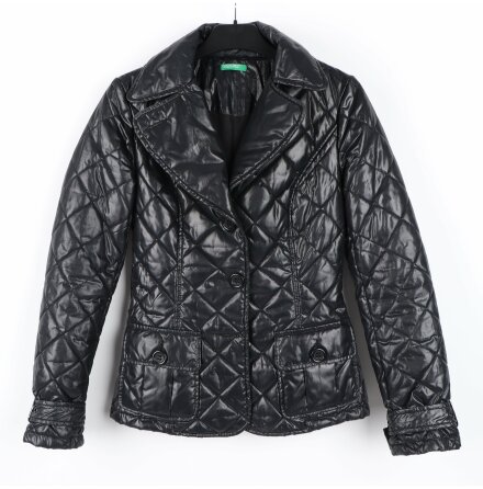United Colors of Benetton - Gloss Black - Svart tckjacka - stl. 40