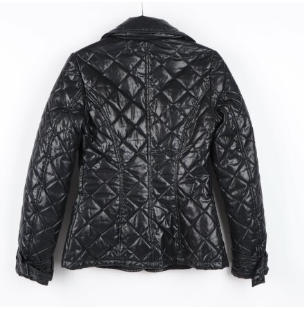 United Colors of Benetton - Gloss Black - Svart tckjacka - stl. 40