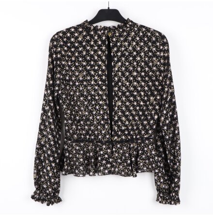 Stine Goya - Shirley stars - Svart stj�rnm�nstrad blus - stl. XS