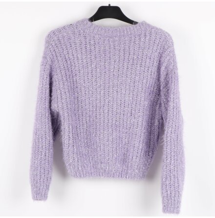 H&amp;M Divided - Lila silverglittrig tr�ja - stl. S 