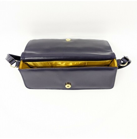 Dark Indigo Axelv�ska med tre ytterfickor