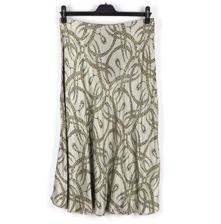 H&amp;M - x Richard Allan - Ljus khakigr�n Satinkjol m�nstrad - stl. 44