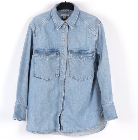 H&amp;M - Jeansskjorta med kn�ppning - stl. S