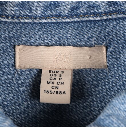 H&amp;M - Jeansskjorta med knppning - stl. S