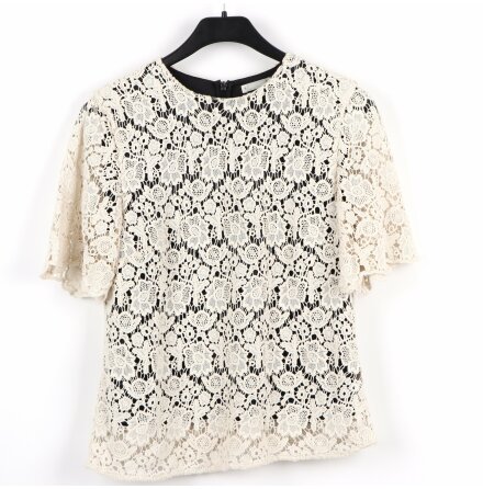 Arket - Virkad blus med foder - stl. 38 
