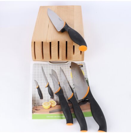 Fiskars/IKEA - Blandat knivset med stativ - 7 knivar